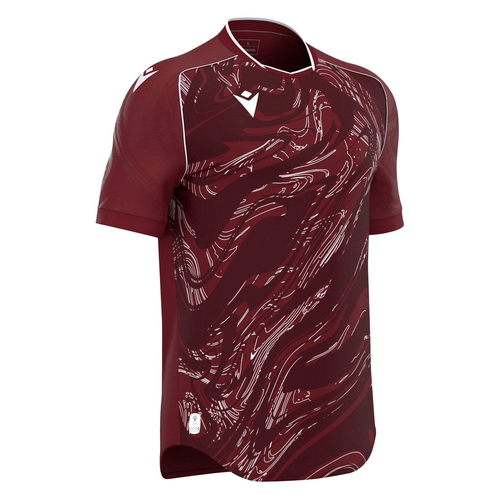 Macron Arcane Eco Shirt - Cardinal/White
