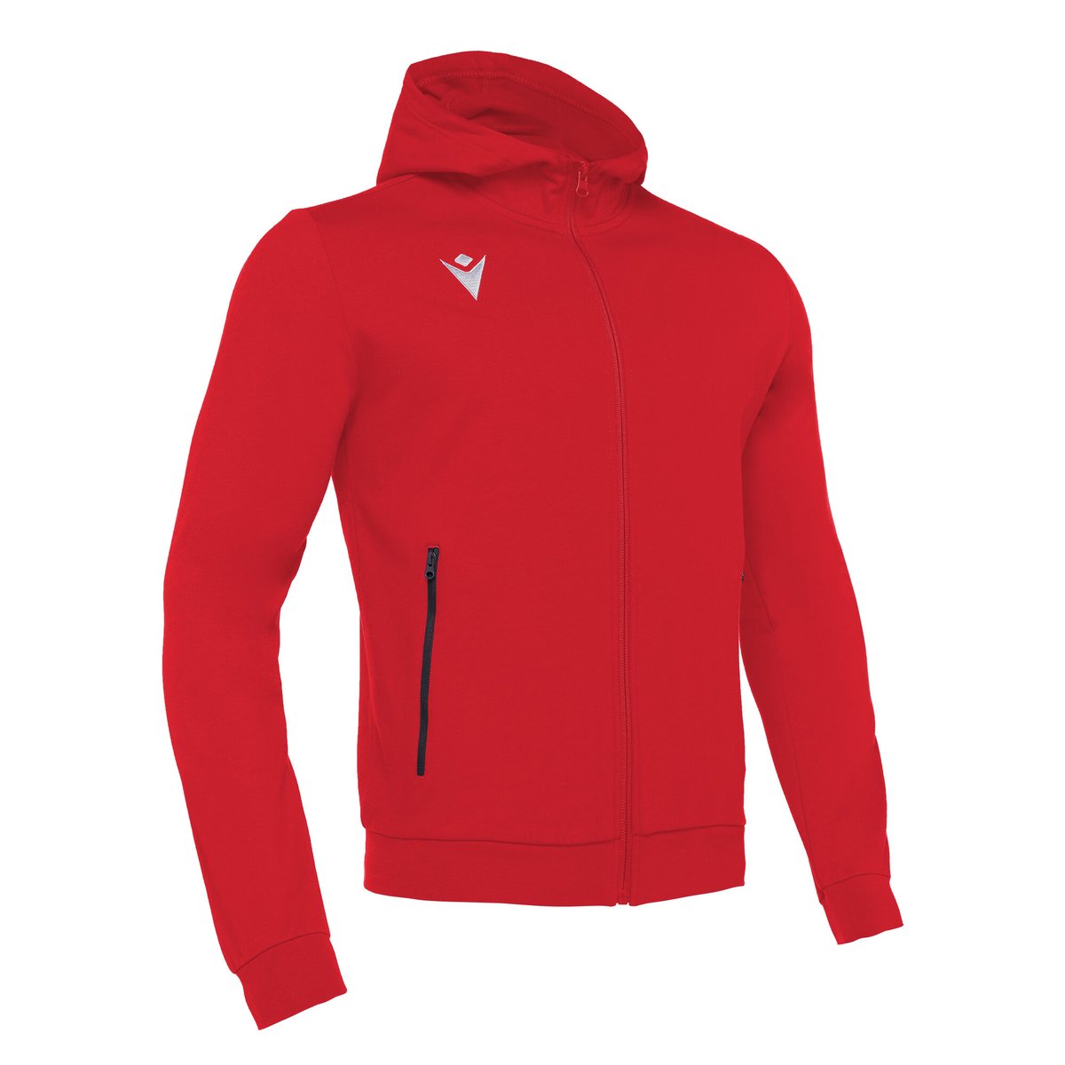 Macron Cello Full Zip Hooded Sweatshirt - Red