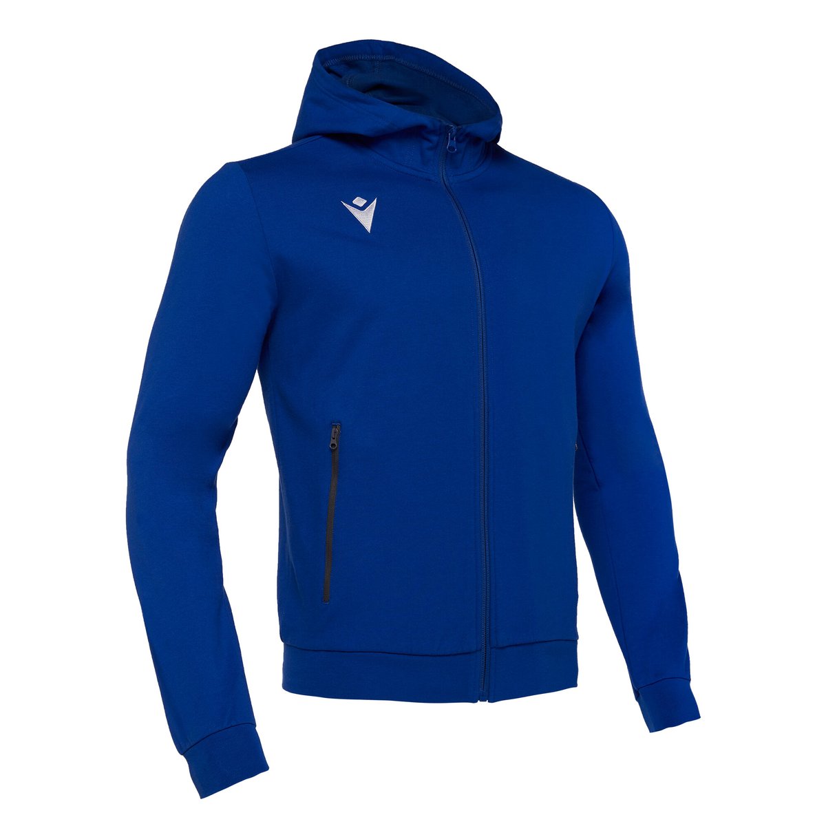 Macron Cello Full Zip Hooded Sweatshirt - Royal Blue