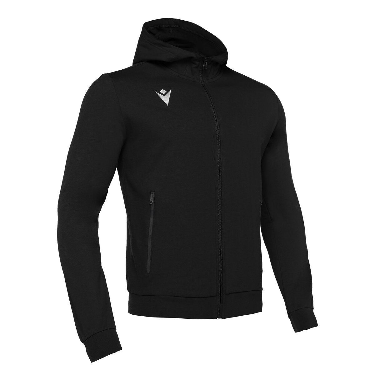 Macron Cello Full Zip Hooded Sweatshirt - Black