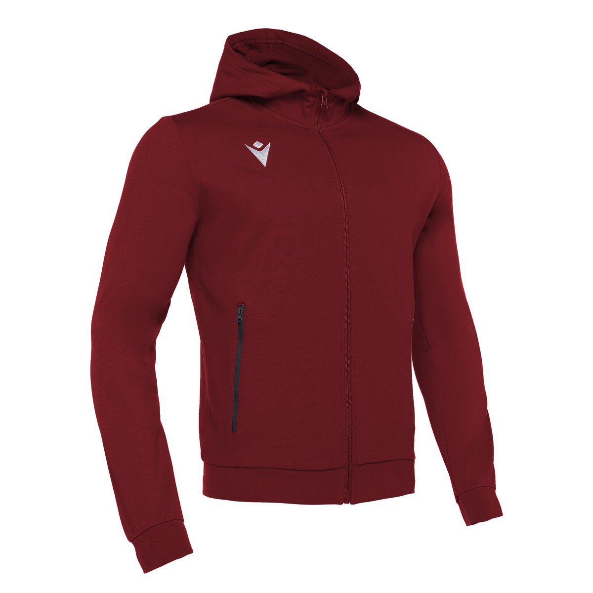 Macron Cello Full Zip Hooded Sweatshirt - Cardinal