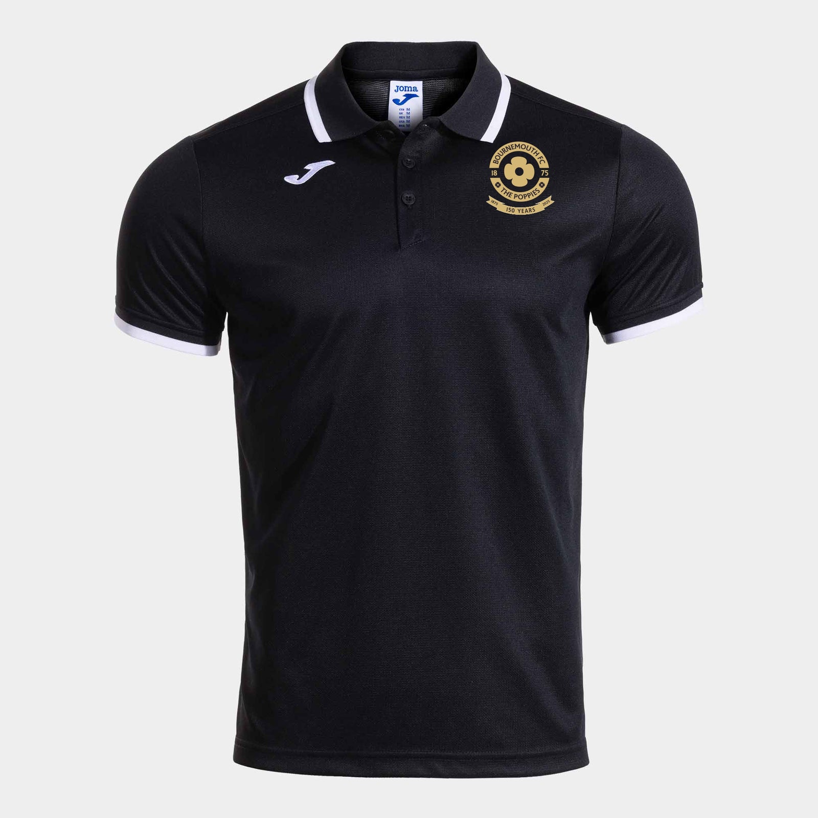Poppies - Joma Combi Premium Polo - Black/White