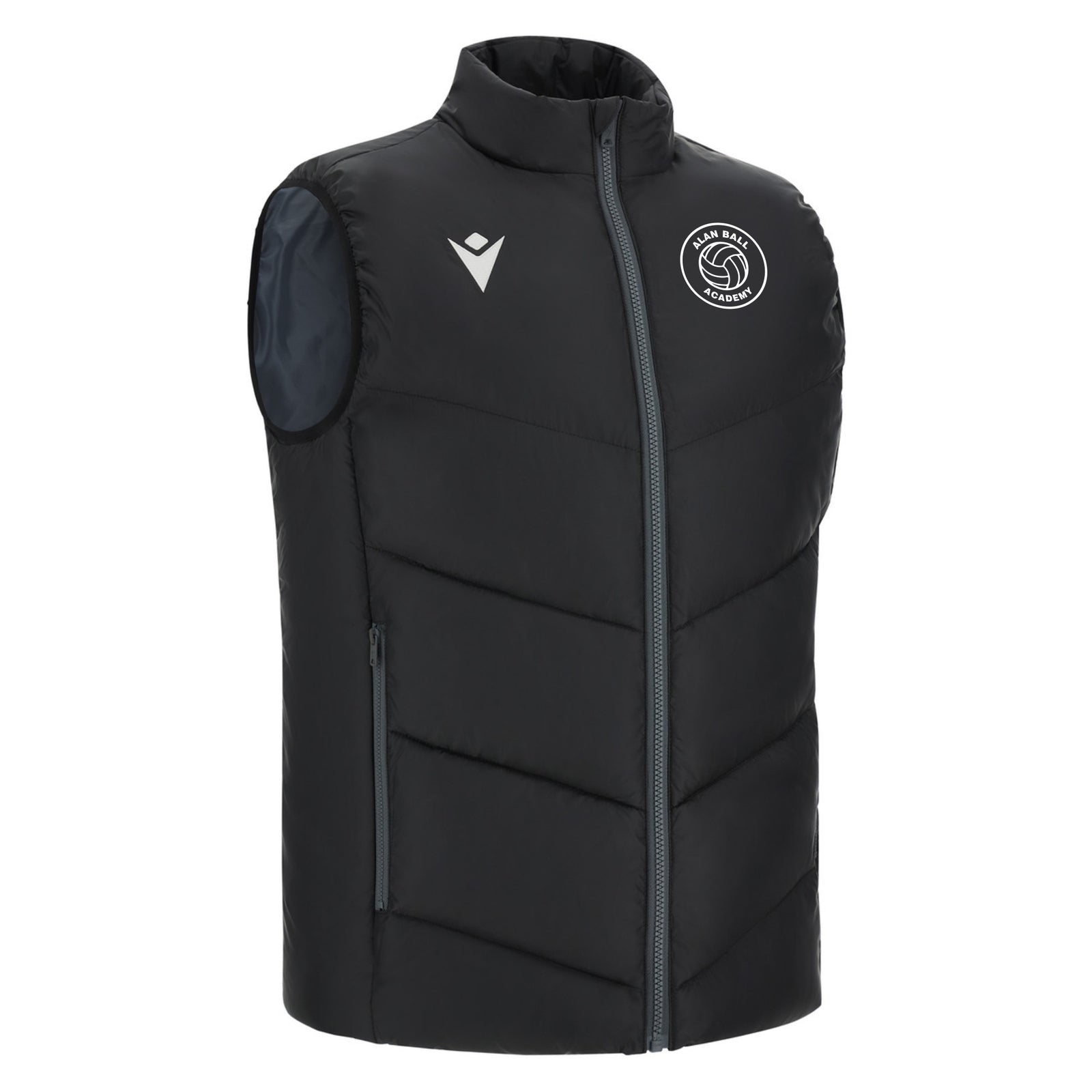 Alan Ball Academy Coaches - Macron Coldmire Padded Gilet - Black
