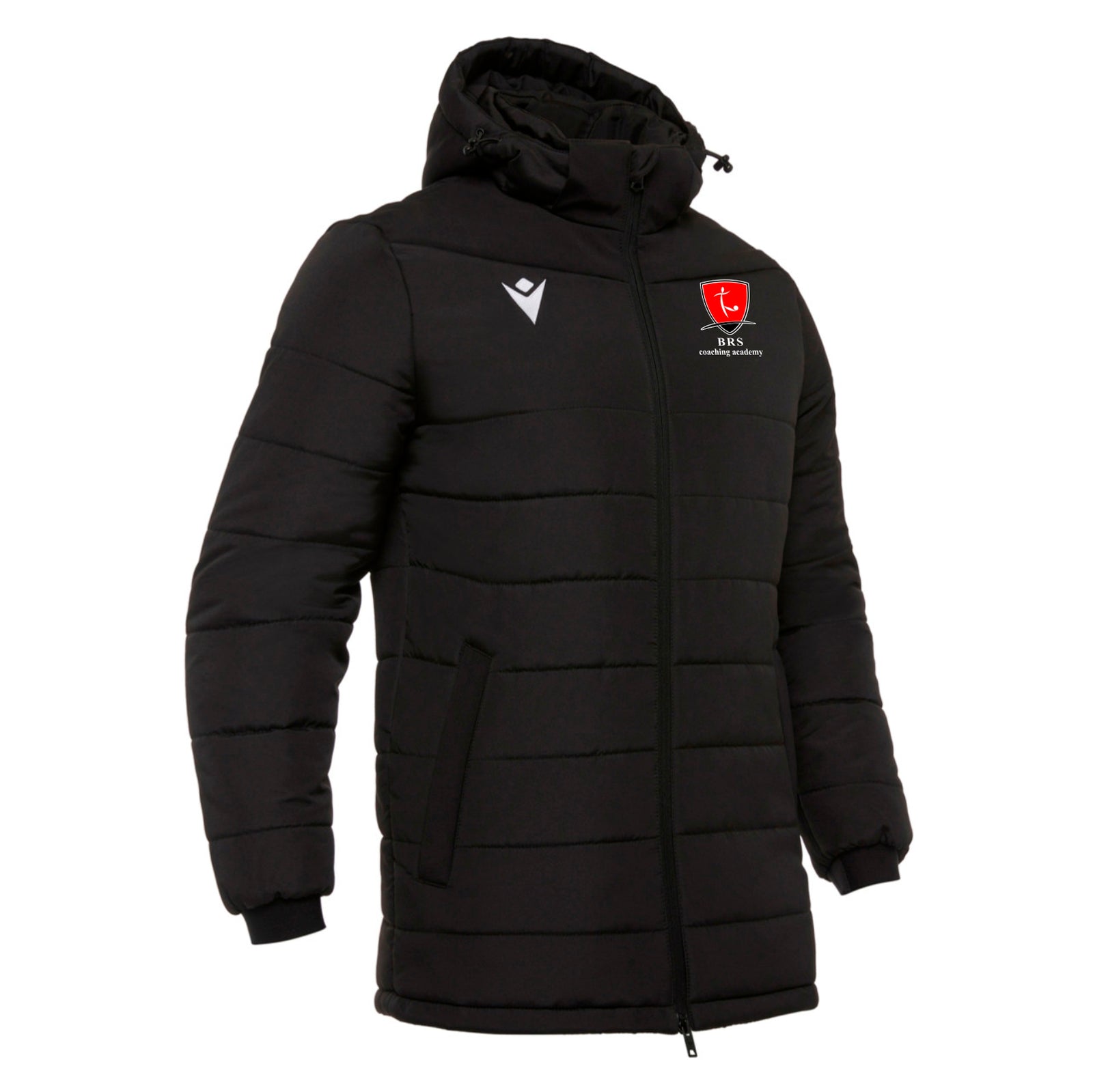 BRS Coaches - Macron Navrik Padded Jackets - Black