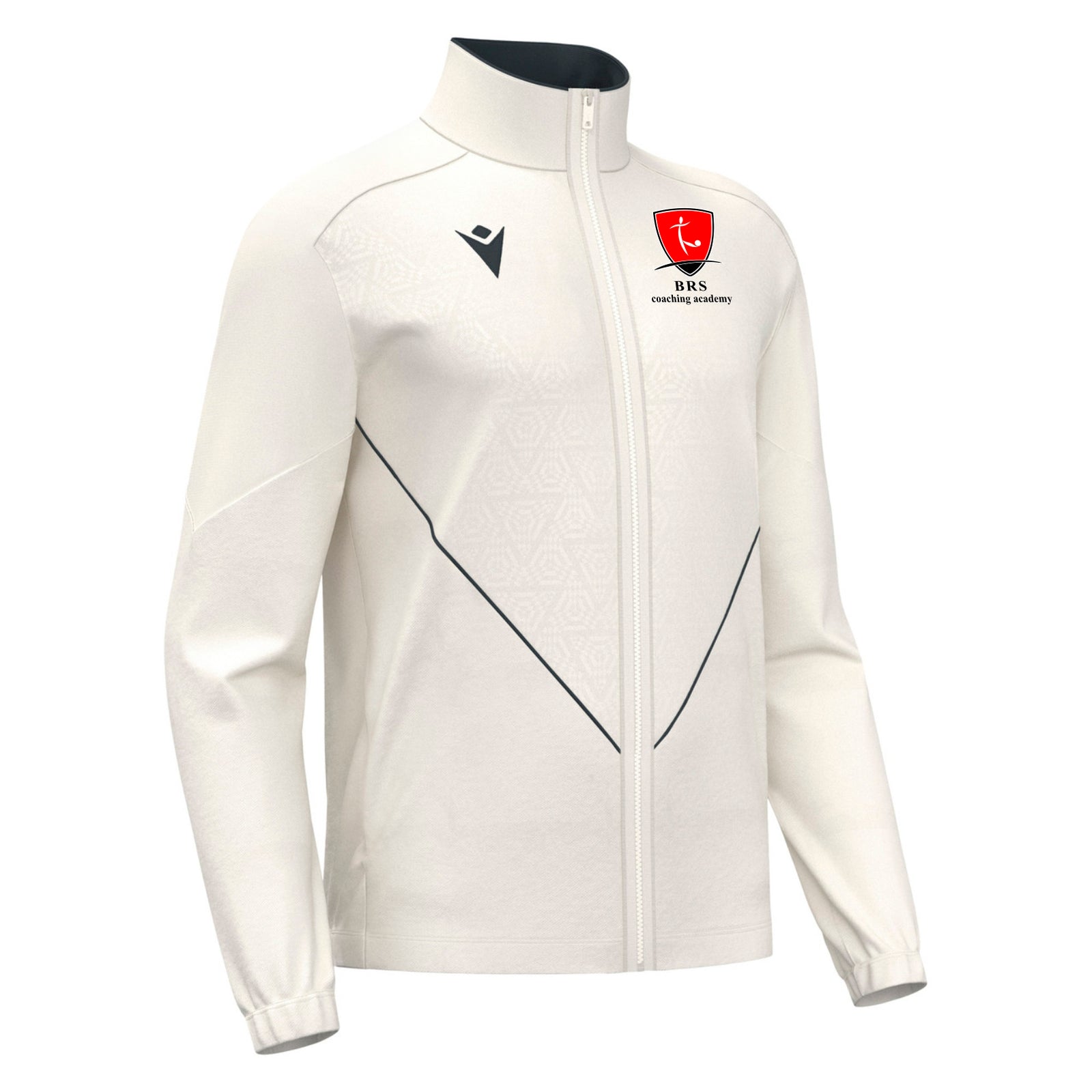 BRS Coaches - Macron Morpheus Microfibre Full Zip Top - Off White