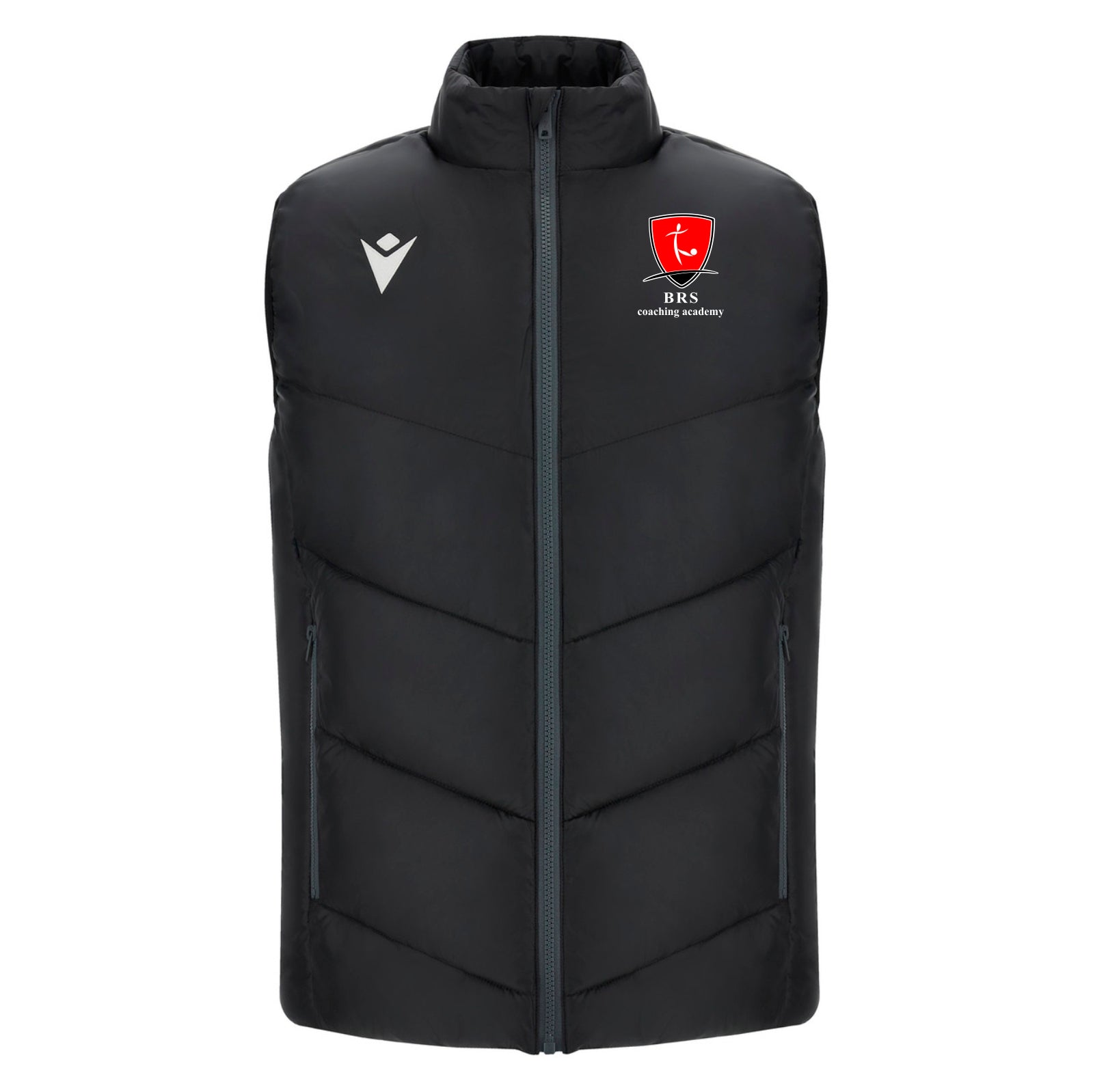 BRS Coaches - Macron Coldmire Padded Gilet - Black