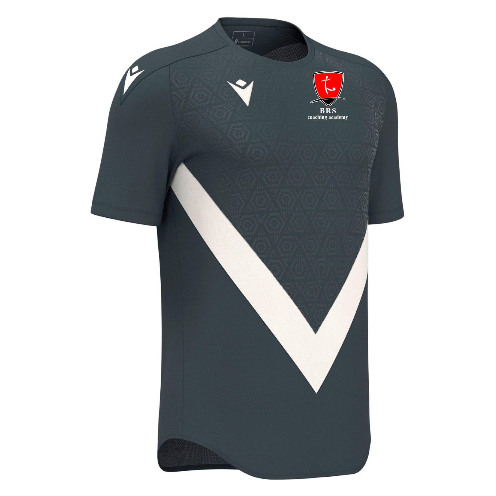 BRS Coaches - Macron Wisp Shirt - Anthracite/Off White