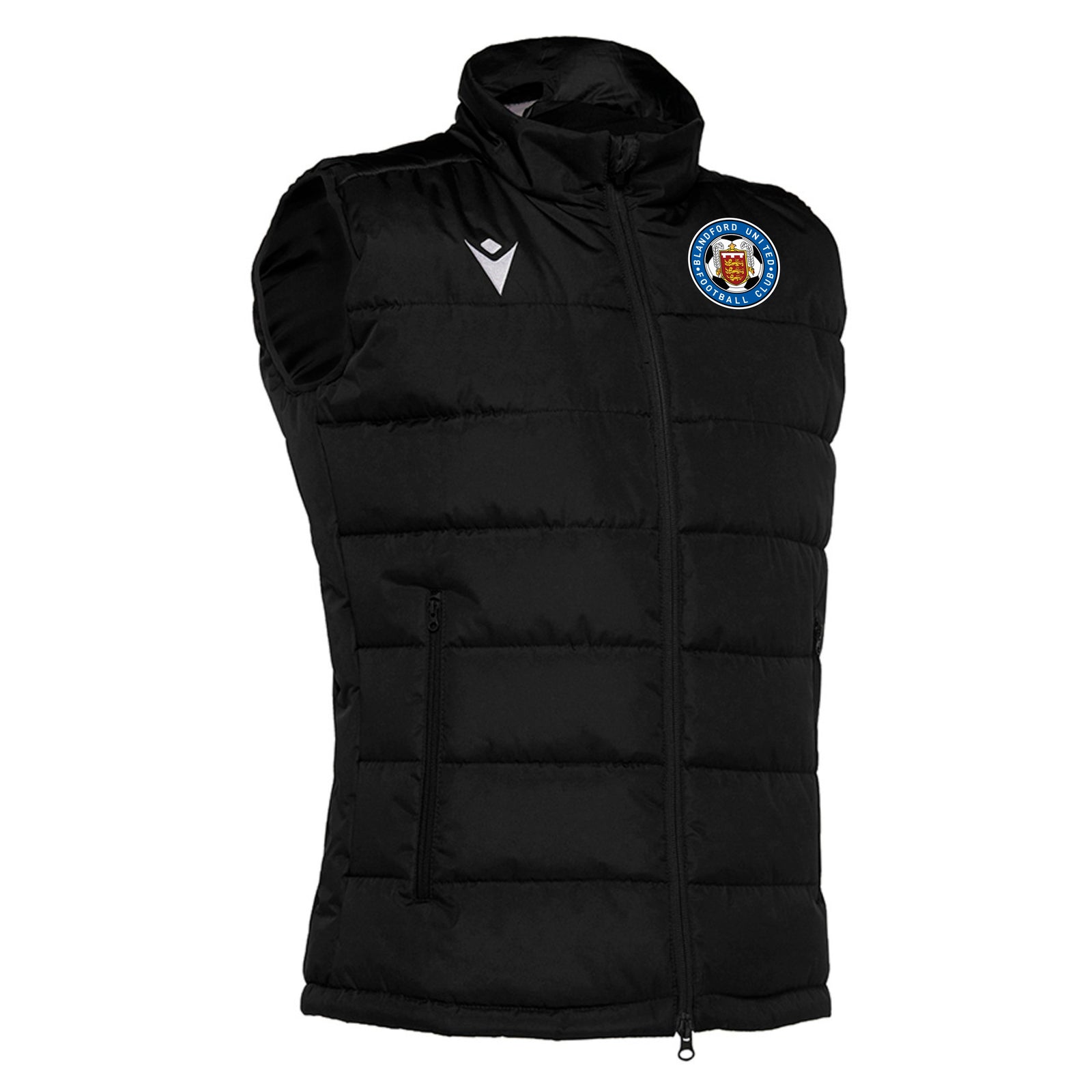 Blandford Supporters - Macron Omsk Padded Gilet - Black