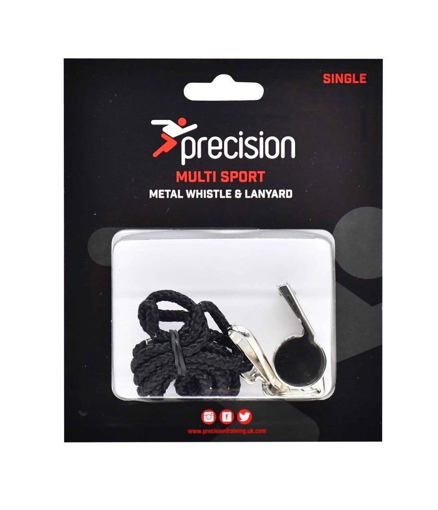 Precision Metal Whistle & Lanyard (Single)