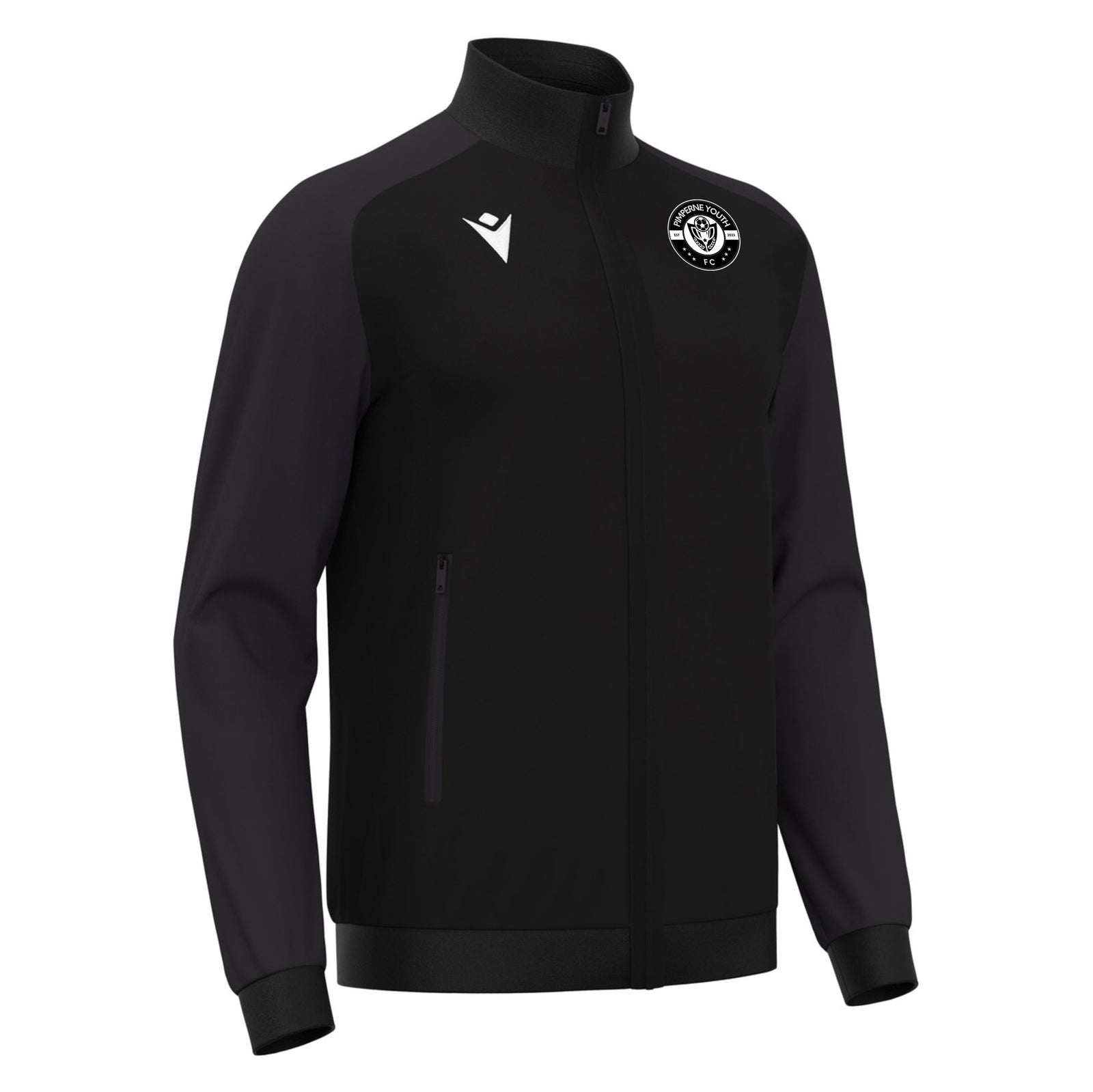 Pimperne United - Macron Anubis Full Zip Top - Black