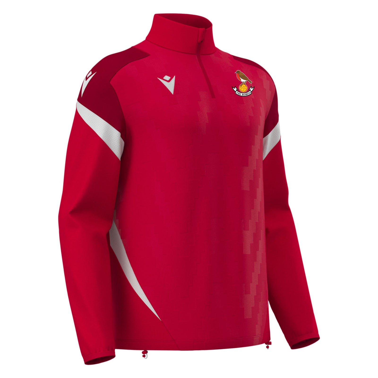 Downton FC - Macron Hollow 1/4 Zip - Red/White