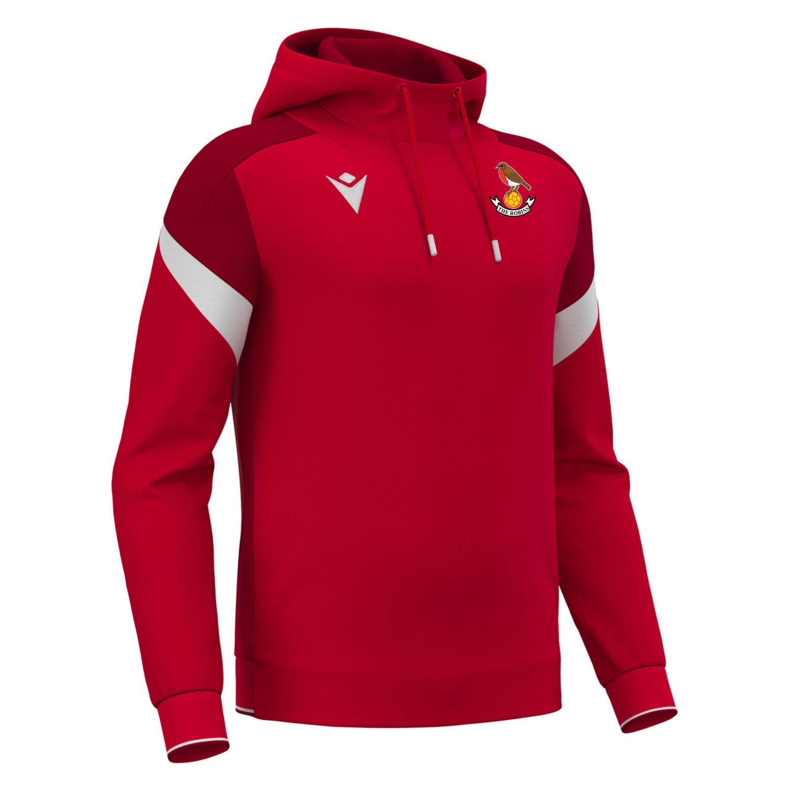 Downton FC - Macron Alchemist Hoody Sweatshirt - Red/White
