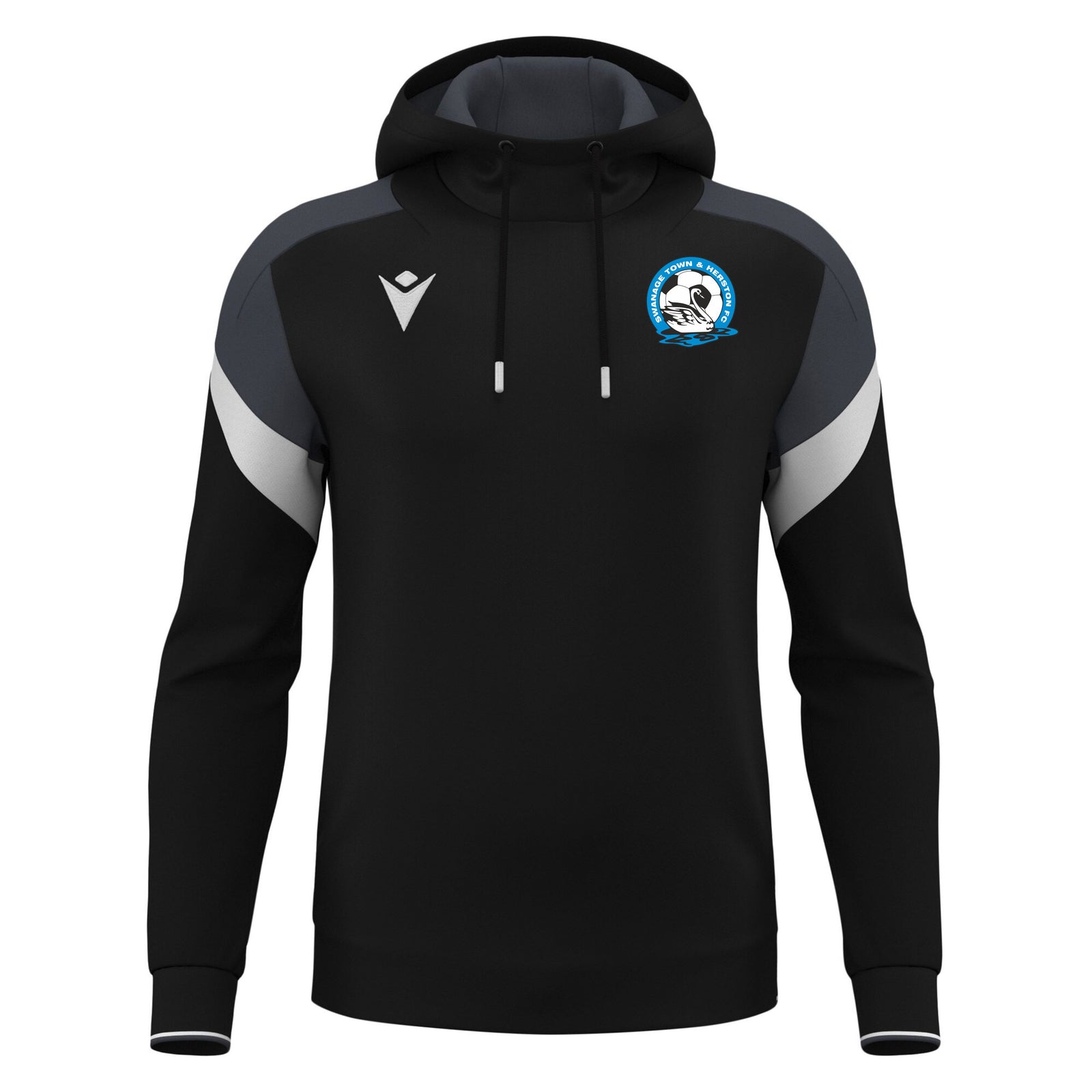 Swanage - Macron Alchemist Hoody Sweatshirt - Black/White