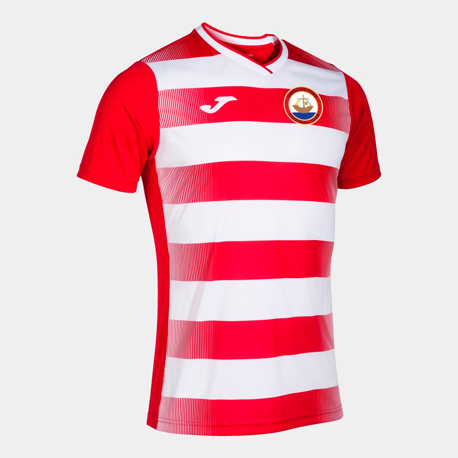 Lyminton Town - Joma Europa V Short Sleeve T-Shirt - Red/White