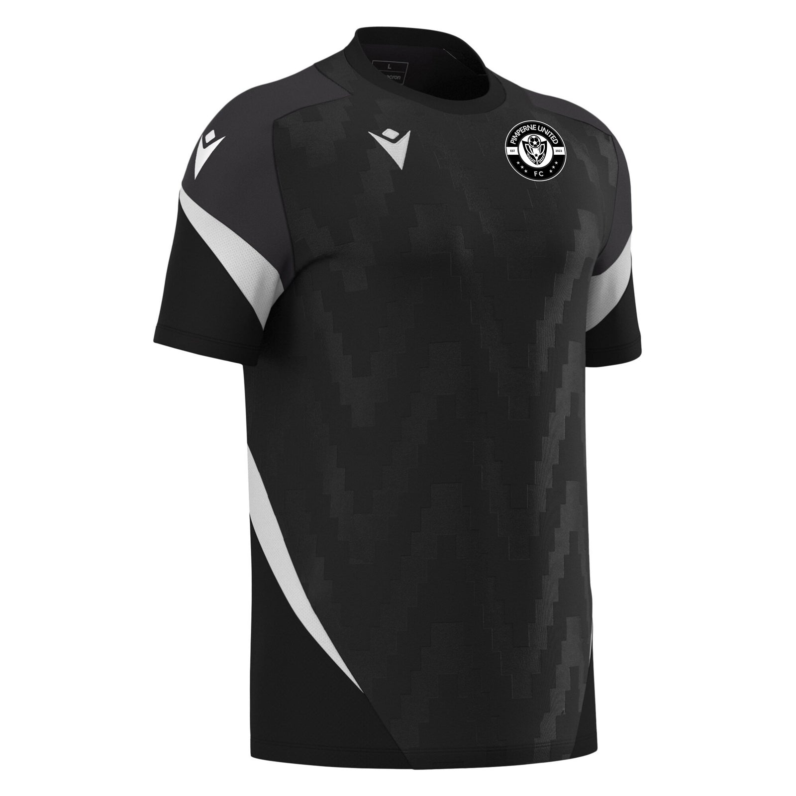 Pimperne United Training Jersey - Macron Totem Shirt - Black/White