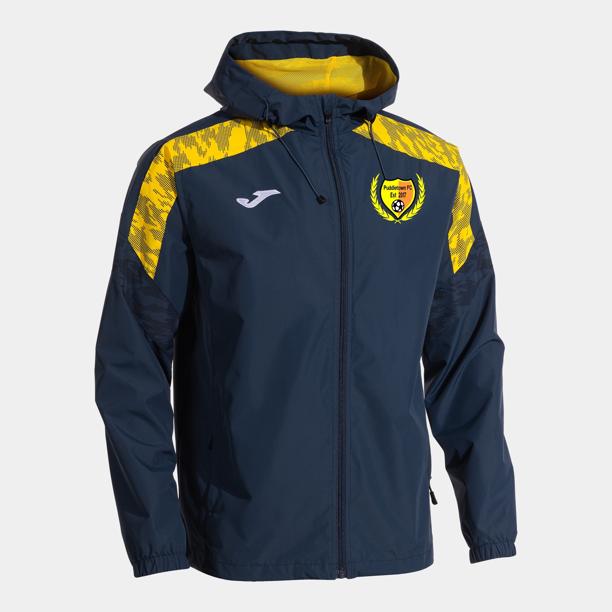 Puddletown - Joma Championship VIII Rain Jacket - Dark Navy/Yellow