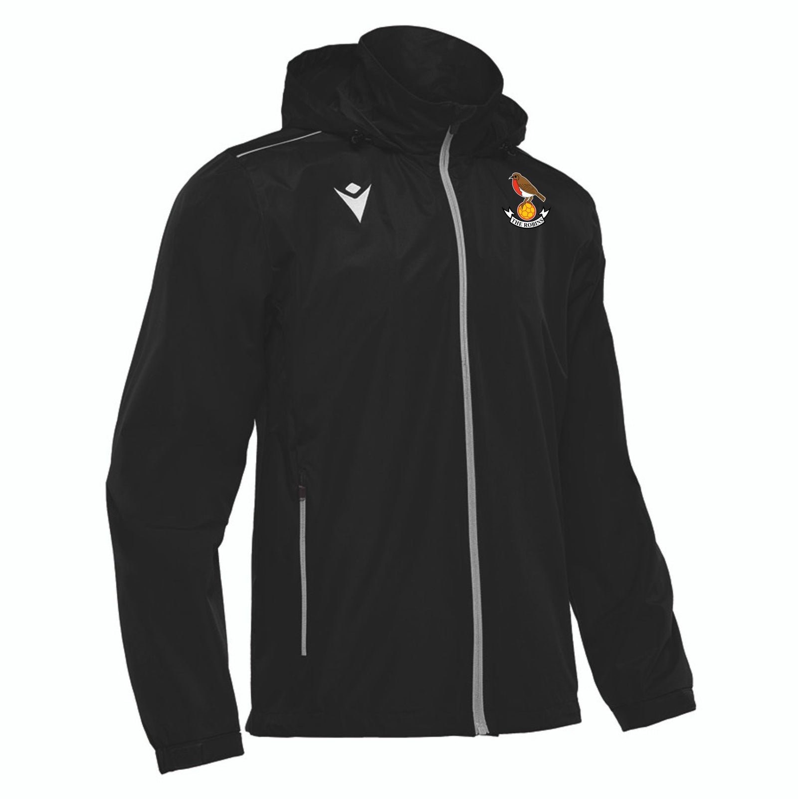 Downton FC - Macron Lyngen Rain Jacket - Black