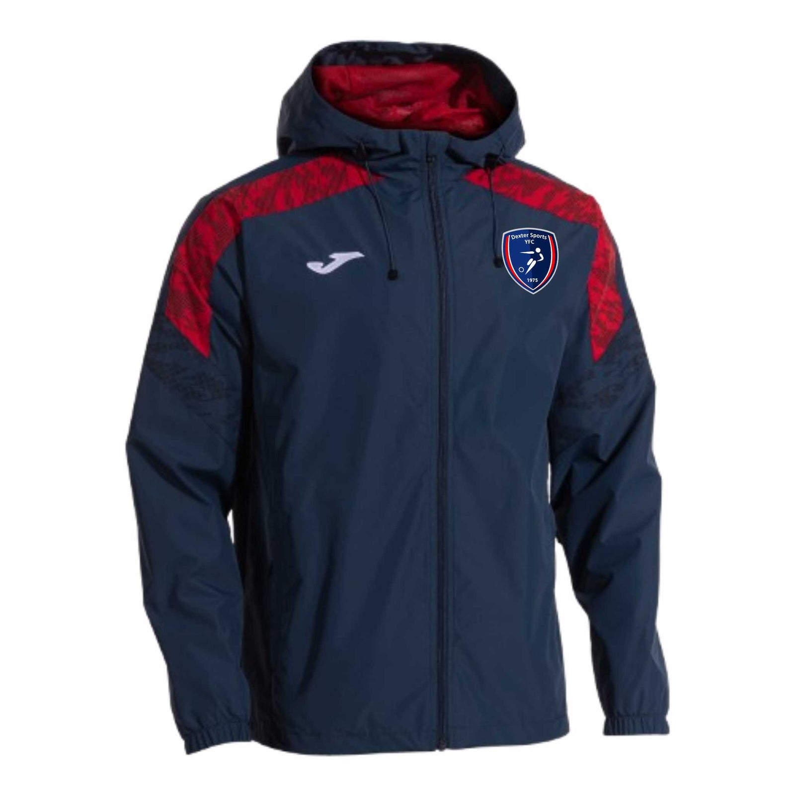 Dexters Coaches Jacket - Joma Championship VIII Rain Jacket - Dark Navy/Red