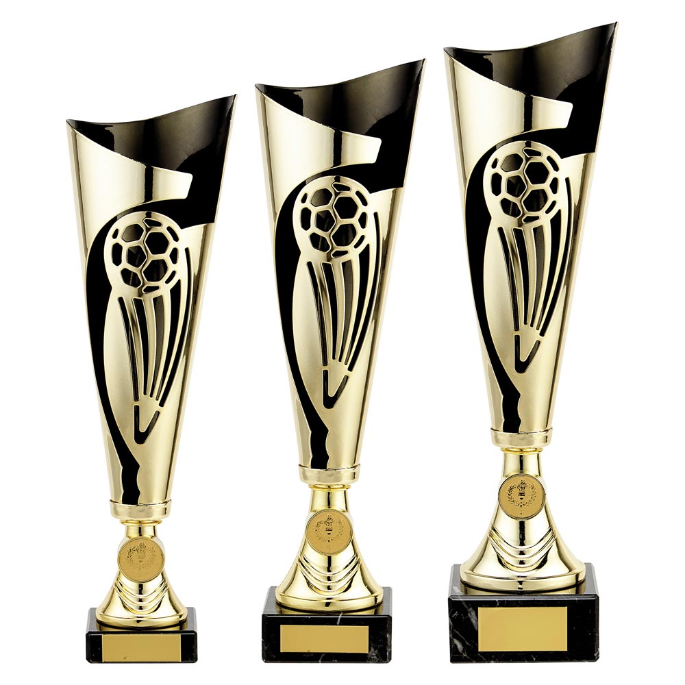 Champions Football Trophy (Gold/Black) + Engraving