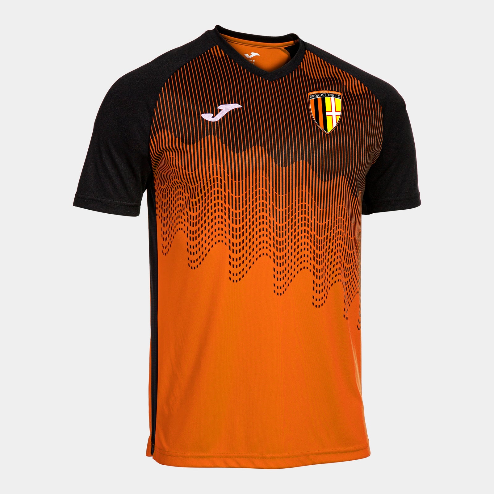 Broadstone - Joma Tiger VI T-Shirt - Orange/Black - inc badge, numbers