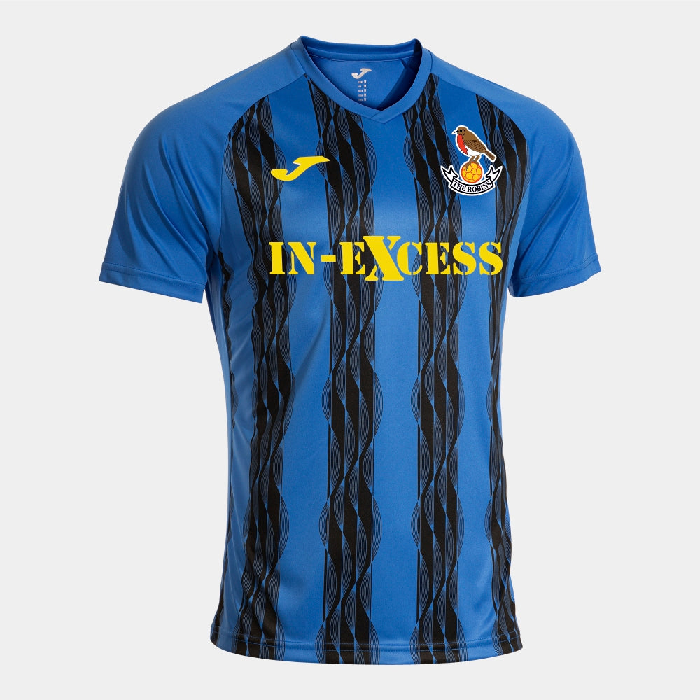 Downton FC - Joma Inter V T-Shirt - Royal/Black