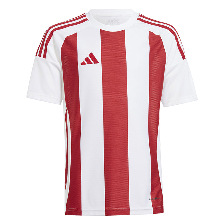Adidas Striped 24 Jersey - White/Team Red