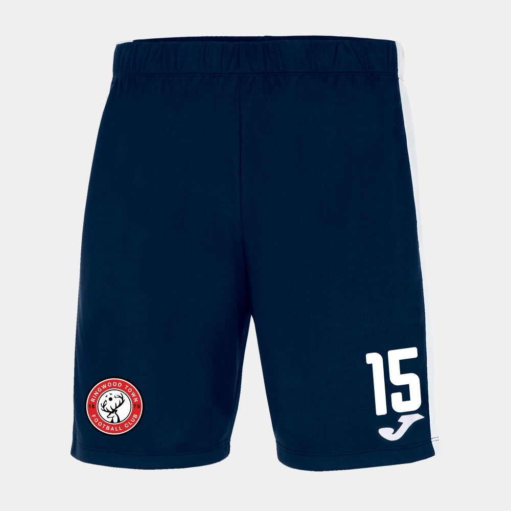 Ringwood Town - Away Shorts - 2025-26 - Joma Maxi Short - Dark Navy/White