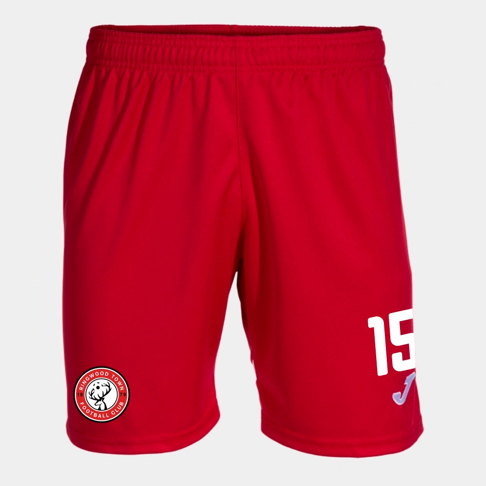 Ringwood Town - Home Shorts - 2025-26 - Joma Tokio II Short - Red/White