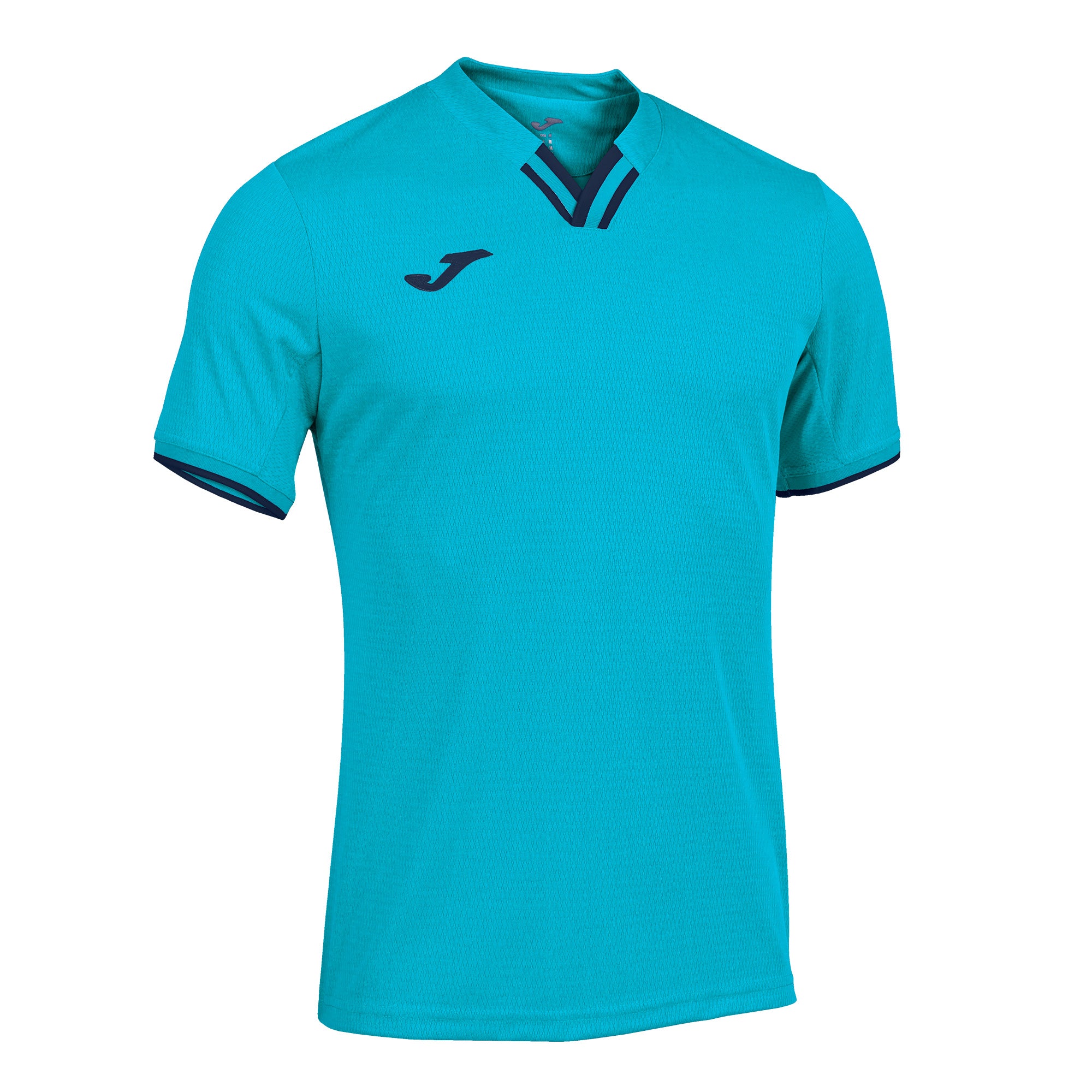 Joma Toletum IV Short Sleeve T-Shirt - Turquoise Fluor/Dark Navy