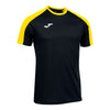 Joma Eco Championship Short Sleeve T-Shirt - Black/Yellow
