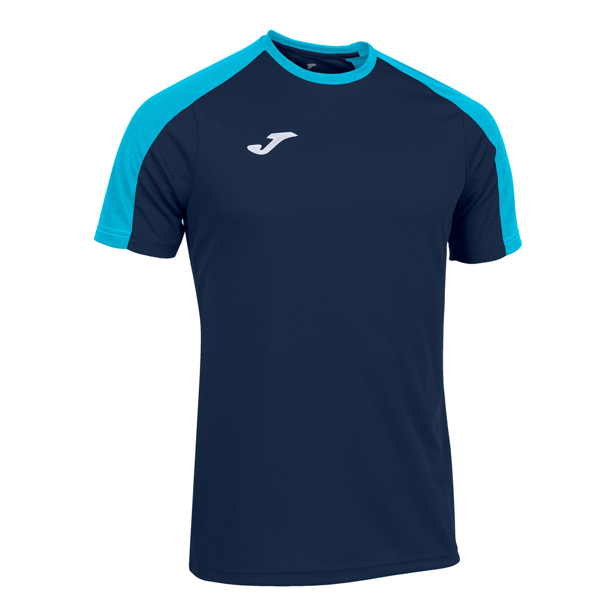 Joma Eco Championship Short Sleeve T-Shirt - Dark Navy/Turquoise Fluor