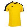 Joma Eco Championship Short Sleeve T-Shirt - Yellow/Dark Navy
