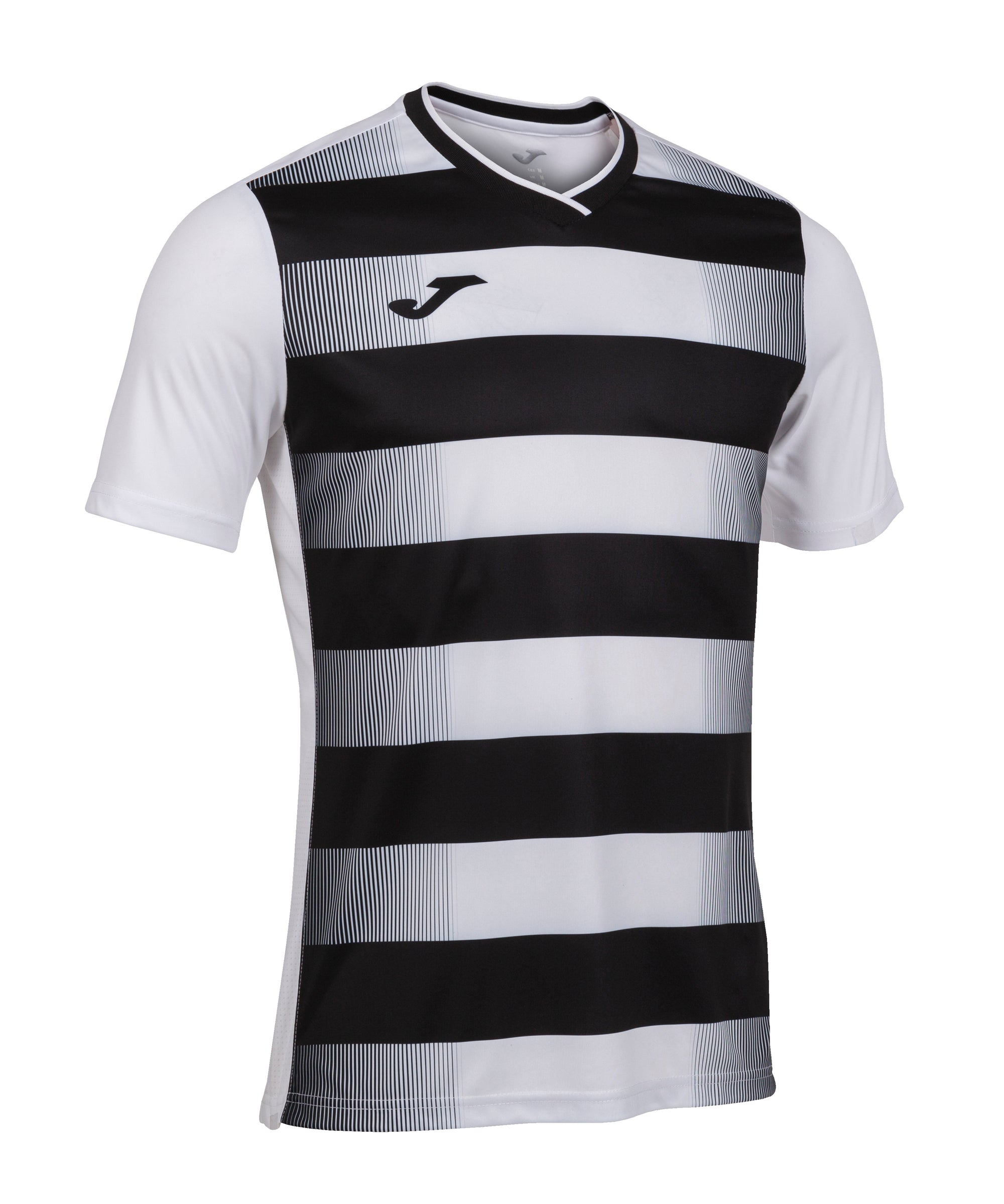Joma Europa V Short Sleeve T-Shirt - White/Black
