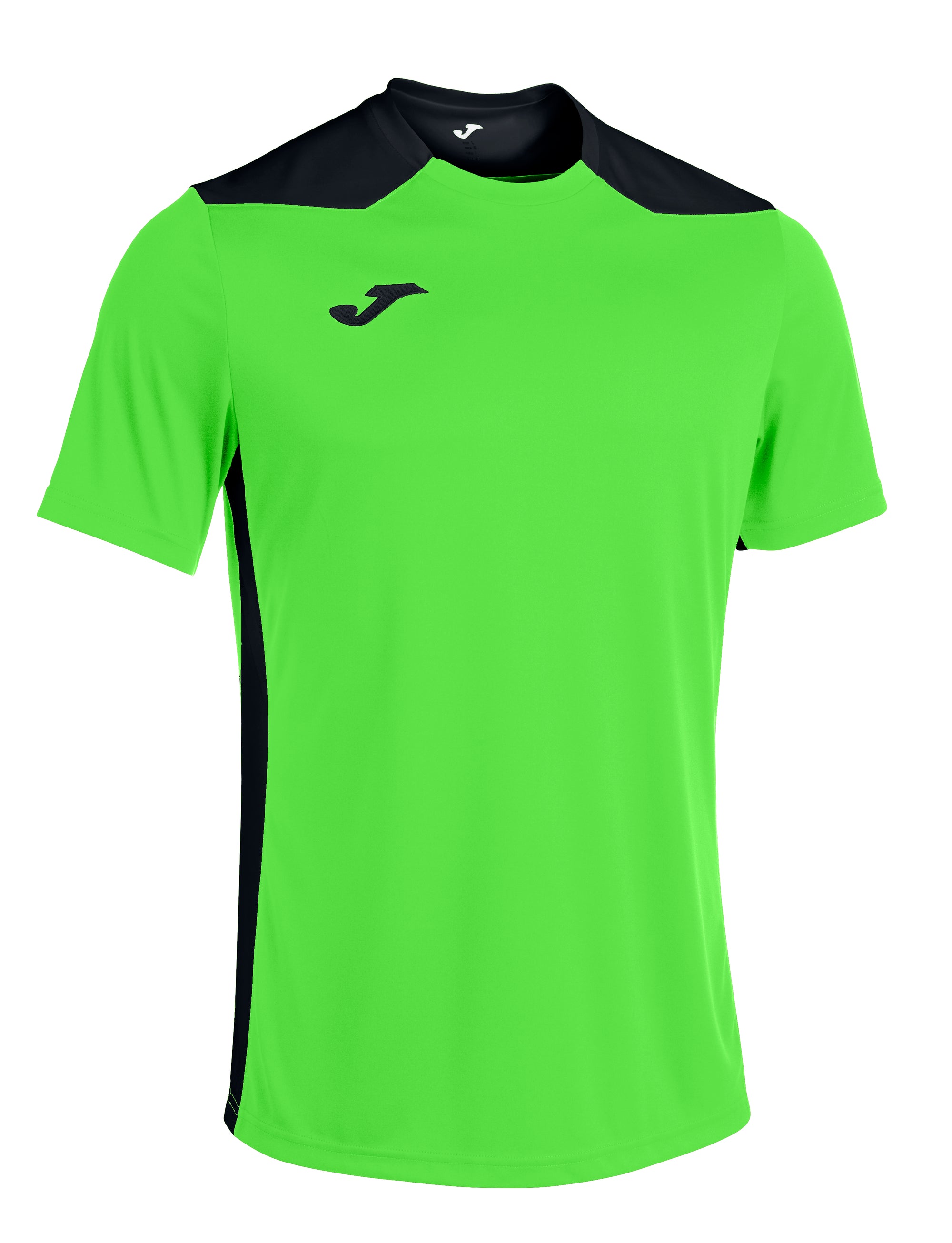 Joma Championship VI Short Sleeved T-Shirt - Green Fluor/Dark Navy