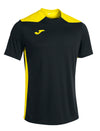 Joma Championship VI Short Sleeved T-Shirt - Black/Yellow