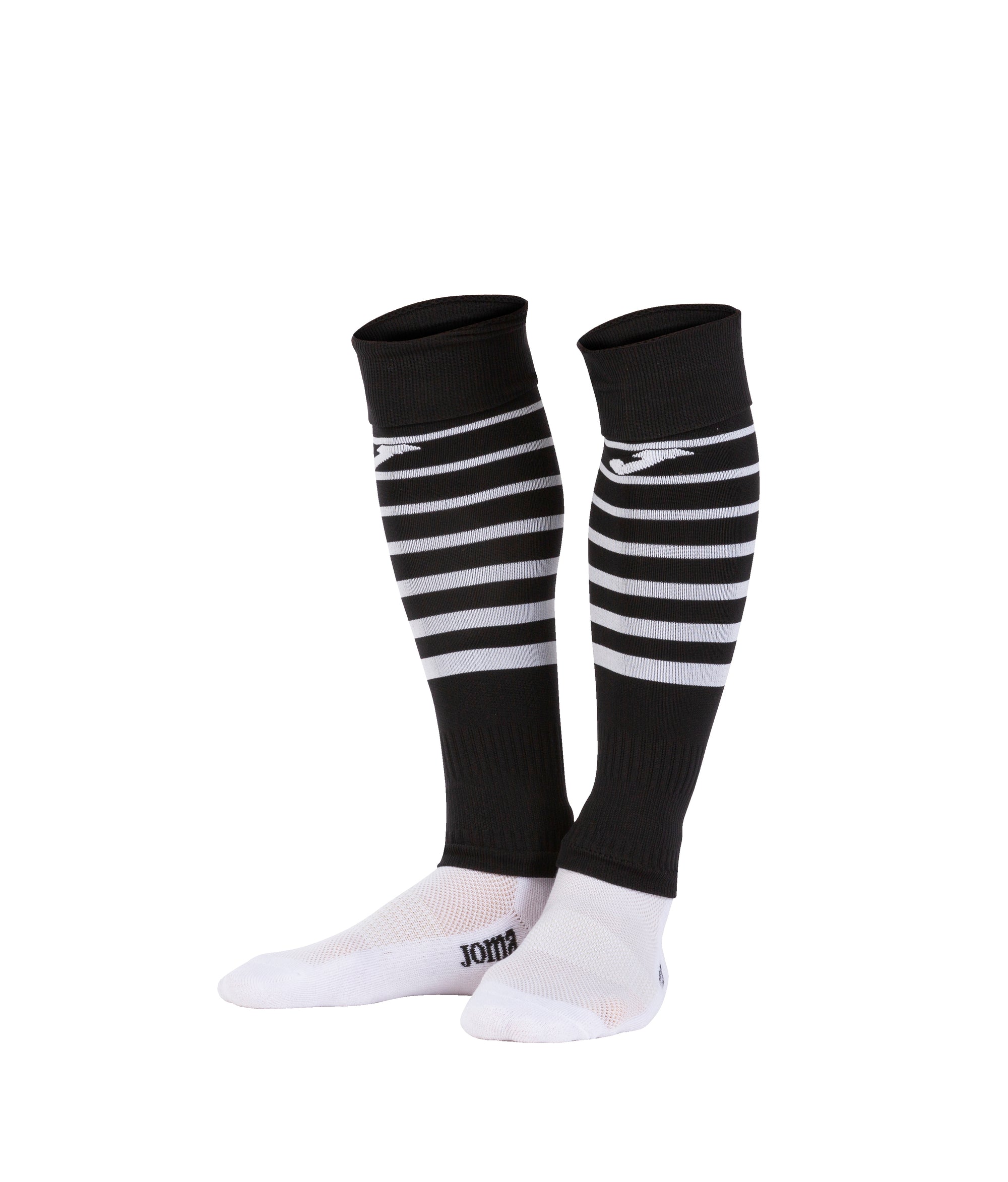 Joma Premier II Sock Leg - Black/White