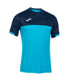 Joma Montreal Short Sleeve T-Shirt - Turquoise Fluor/Dark Navy