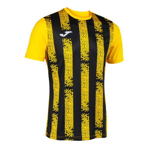 Joma Inter III Short Sleeve T-Shirt - Yellow/Black
