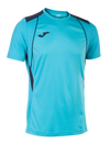 Joma Championship VII Short Sleeve T-Shirt - Turquoise Fluor/Dark Navy