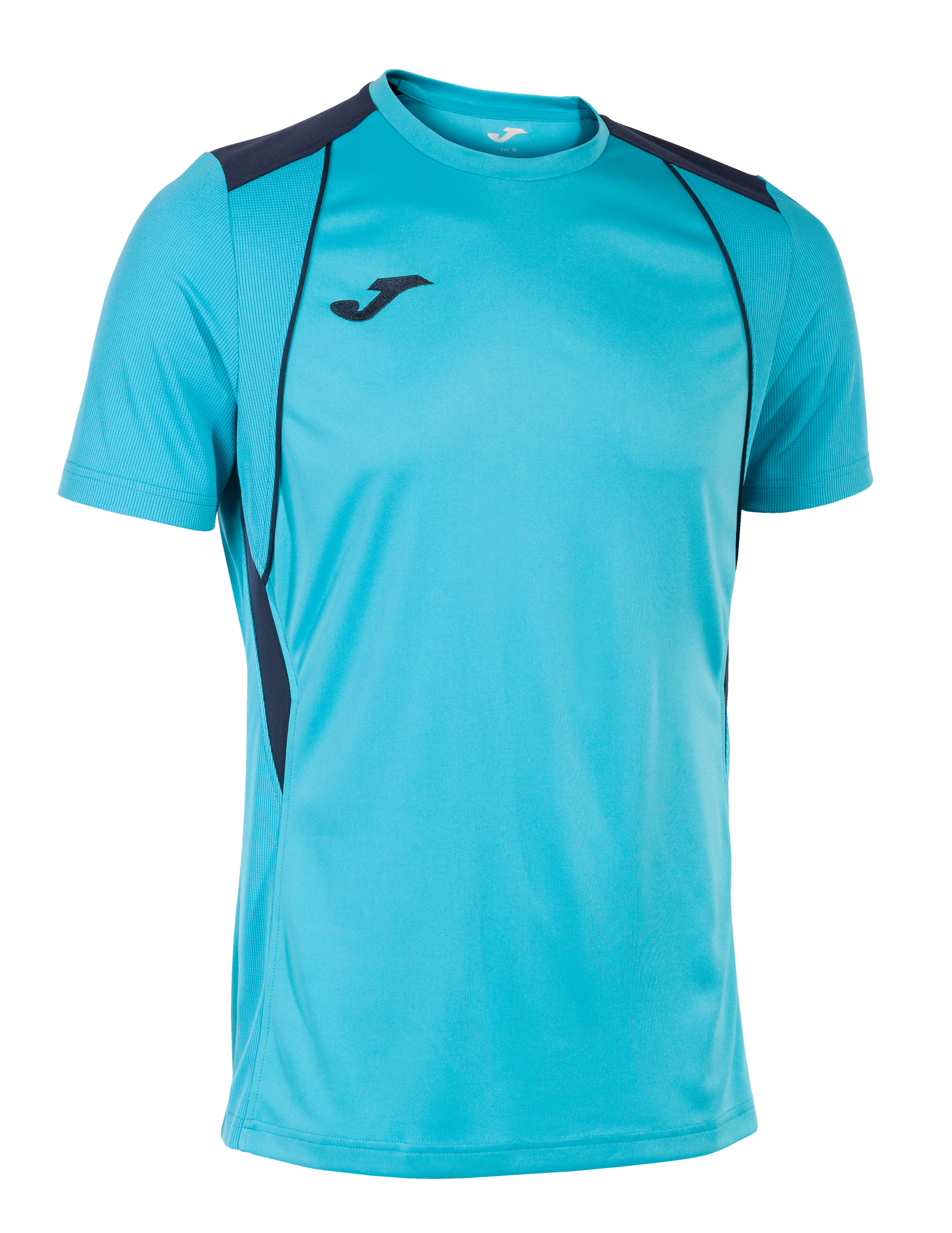 Joma Championship VII Short Sleeve T-Shirt - Turquoise Fluor/Dark Navy