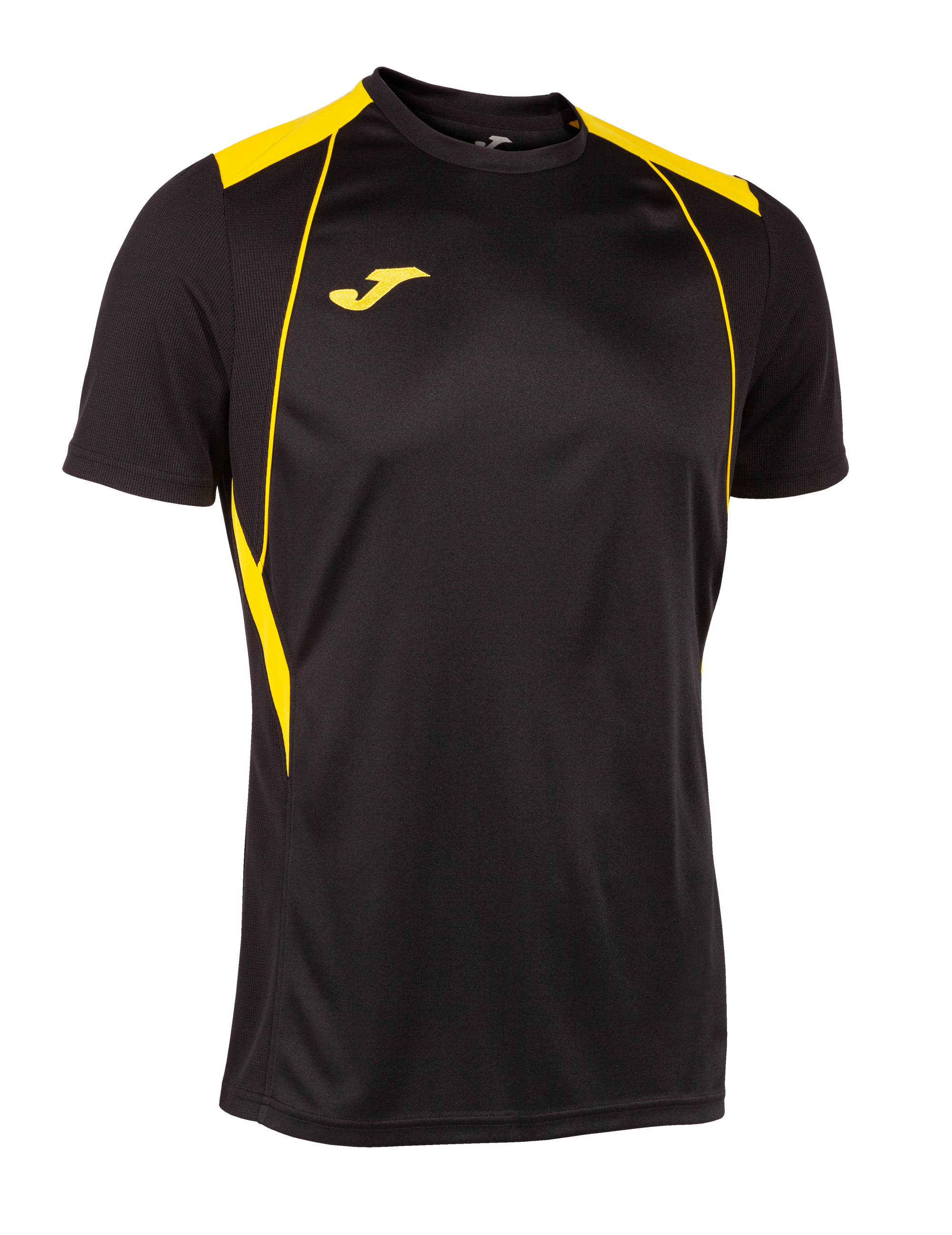 Joma Championship VII Short Sleeve T-Shirt - Black/Yellow