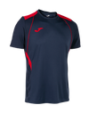 Joma Championship VII Short Sleeve T-Shirt - Dark Navy/Red