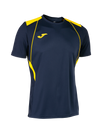 Joma Championship VII Short Sleeve T-Shirt - Dark Navy/Yellow