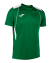 Joma Championship VII Short Sleeve T-Shirt - Green Medium/White