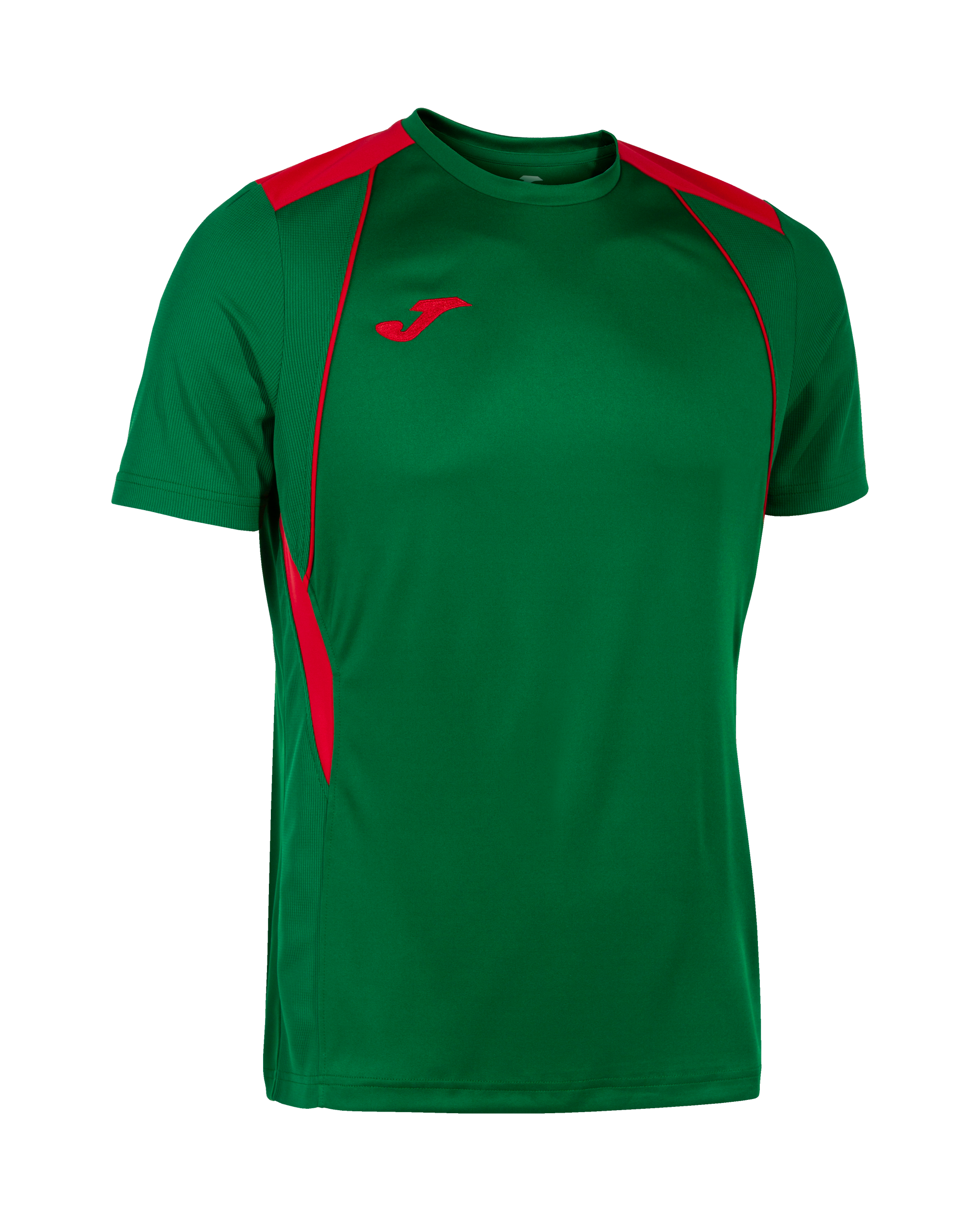 Joma Championship VII Short Sleeve T-Shirt - Green Medium/Red