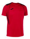 Joma Championship VII Short Sleeve T-Shirt - Red/Black