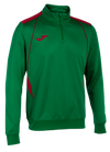 Joma Championship VII Half Zip Sweat - Green Medium/Red