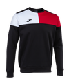 Joma Crew V Sweatshirt- Black/Red/White