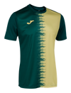 Joma City II Short Sleeve T-Shirt - Storm Green/Elfin Yellow