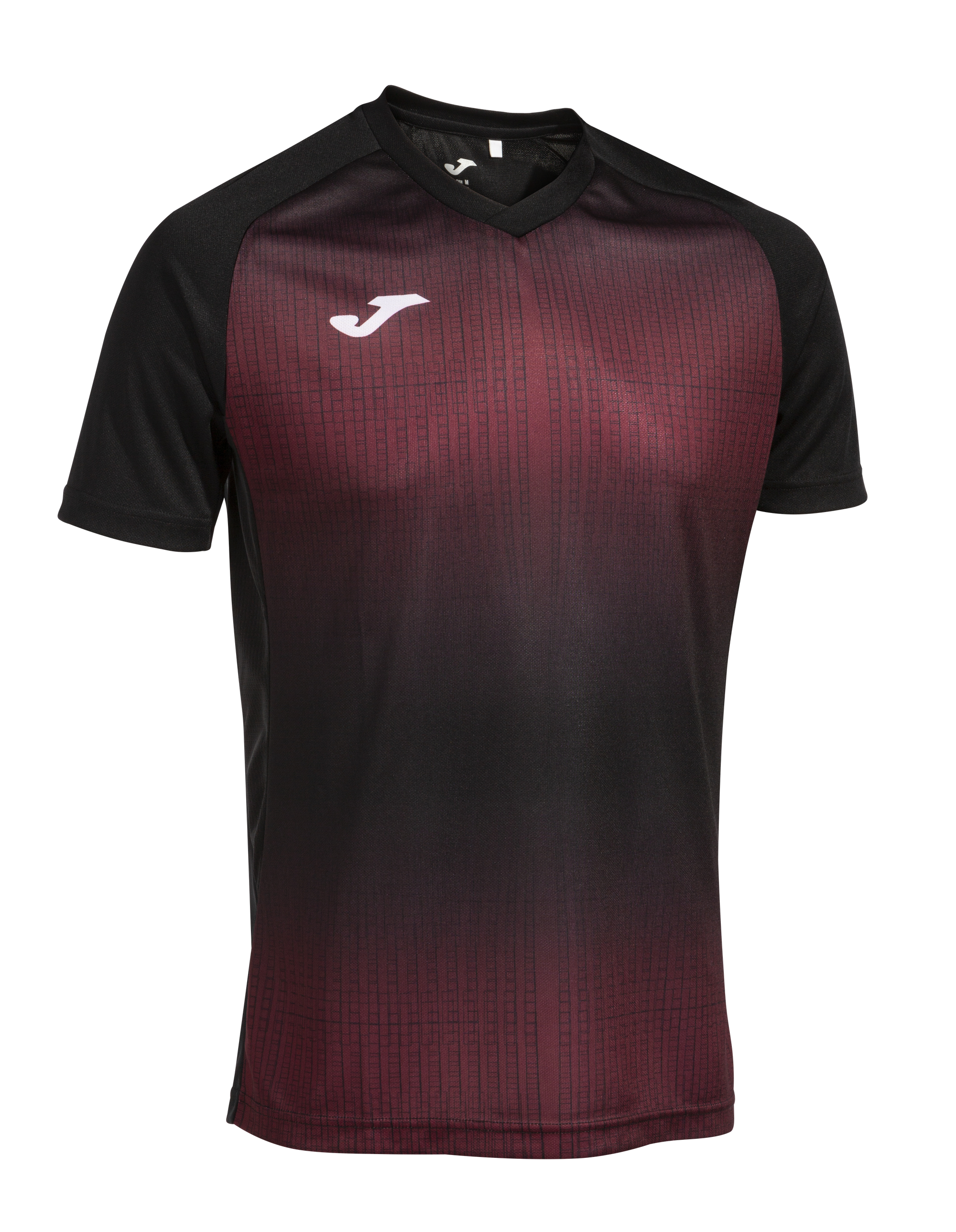 Joma Tiger V Short Sleeve T-Shirt - Black/Ruby